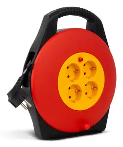 Катушка с кабелем ENTAC Socket Cable Reel 4 розетки 10 м, 16 A, 3200 W, IP20
