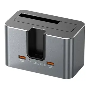 Divvietīga dokstacija extra digital HC380732 priekš M.2 SATA/NVMe un 2.5"/3.5" SSD/HDD ar 2x USB-A un USB-C
