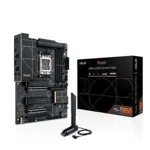 Motherboard Asus PROART B850-CREATOR WIFI NEO — AMD B850, Socket AM5, ATX, DDR5, 4 DIMM, 256 GB, Wi‑Fi 7, 5Gb Ethernet