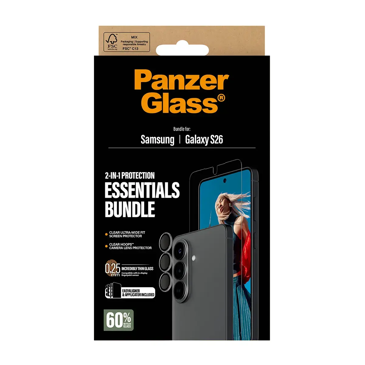 PanzerGlass Hoops 2‑в‑1 для Samsung Galaxy S26 Photo 3