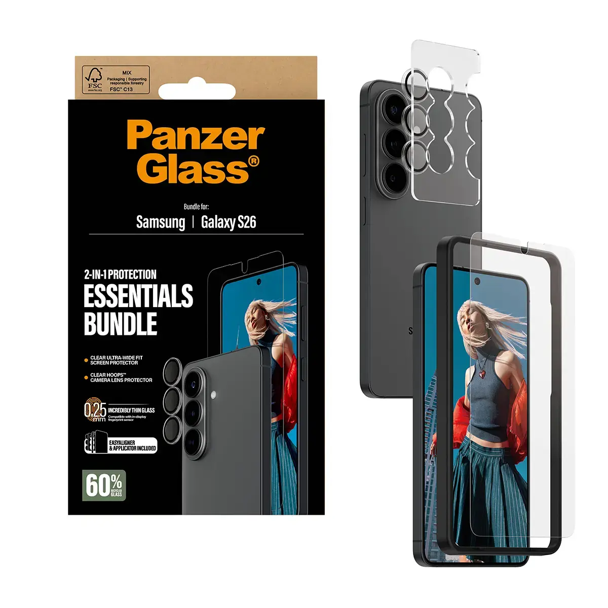 PanzerGlass Hoops 2‑в‑1 для Samsung Galaxy S26 Photo 5