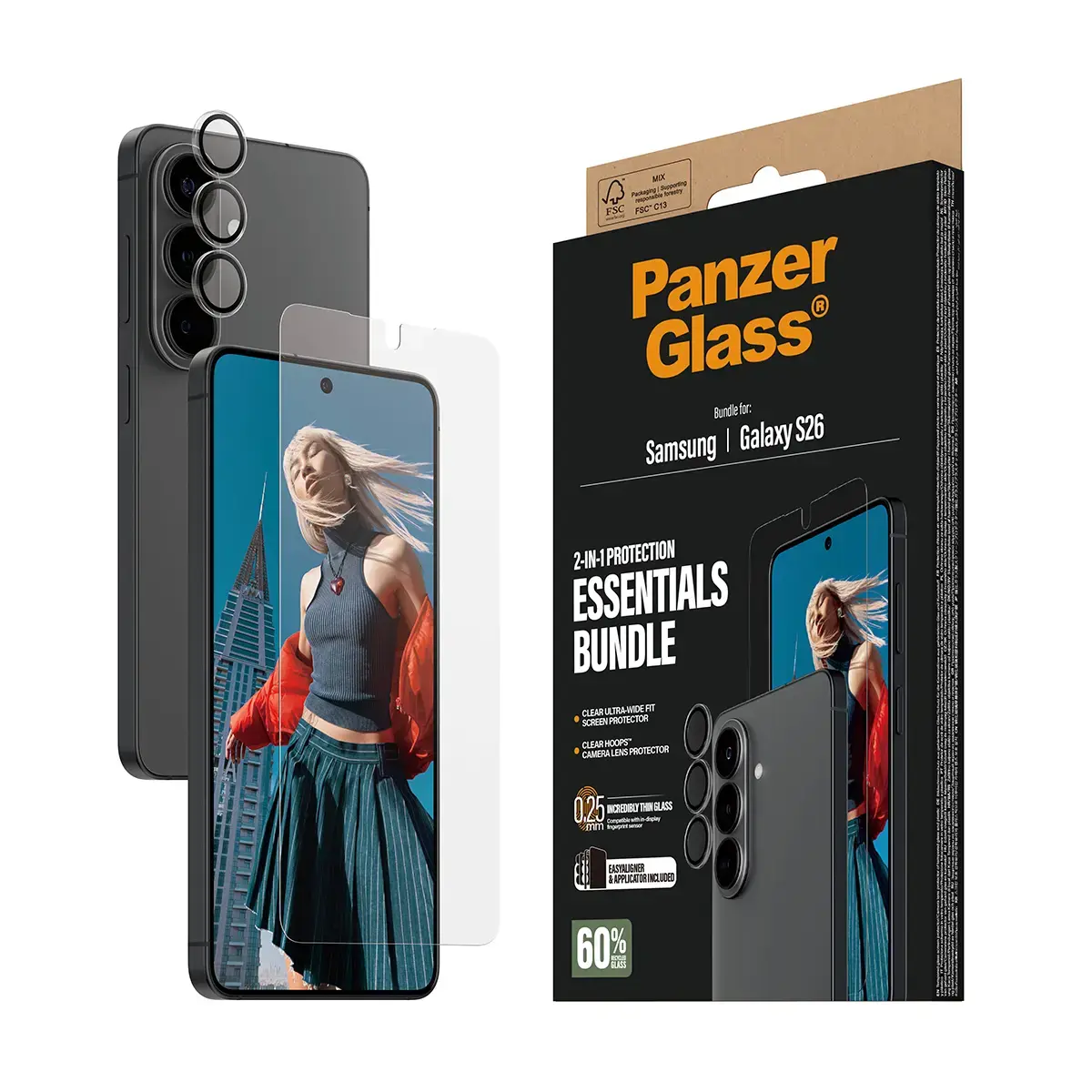 PanzerGlass Hoops 2‑в‑1 для Samsung Galaxy S26 Photo 6