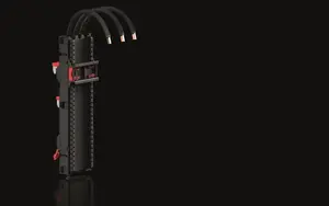 Rittal Geräteadapter 45 A AWG RX 93607408 3-polig Breite 54 mm