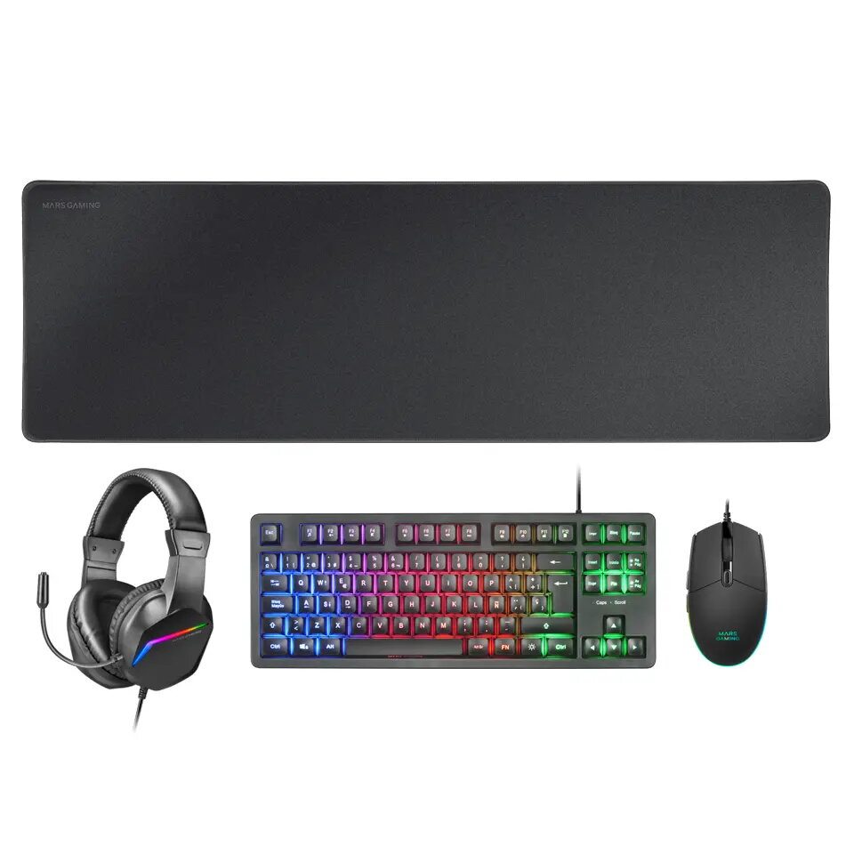 Spēļu komplekts Mars Gaming MCP-RGB3 —