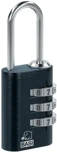 Lock STABILUS Basi 6170-4000-1100 21 mm combination trunk lock, black