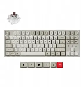 Механическая клавиатура Keychron C1PX-M3 80% TKL, переключатели Super Brown, Hot-Swap