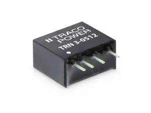 DC-DC converter TracoPower TRN 3-1212, 3 W, input 9–18 V, output 12 V 250 mA, dimensions 8×12.1×11.9 mm