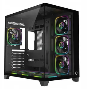 PC case RAMPAGE SEALITE-BLACK with tempered glass, 7x ARGB PWM fans, black