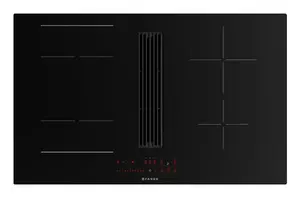Built-in induction hob with integrated hood FABER GALILEO LINEAR A830, 83 cm, 4-zone, black