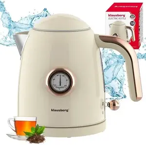 Electric kettle Klausberg KB-9018 with 1 L capacity and built-in thermometer