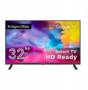 Television kruger & matz 32" HD Google TV 5.0 with DVB-T2/S2/T/C and H.265 HEVC support
