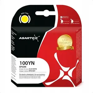 Ink Cartridge Asarto for Brother 100YN AS-B100YN 48 ml yellow