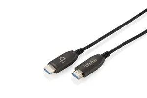 Digitus AK-330126-400-S Гибридный оптический кабель HDMI AOC 40 м UHD 8K HDMI 2.1 48 Гбит/с штекер-штекер черный
