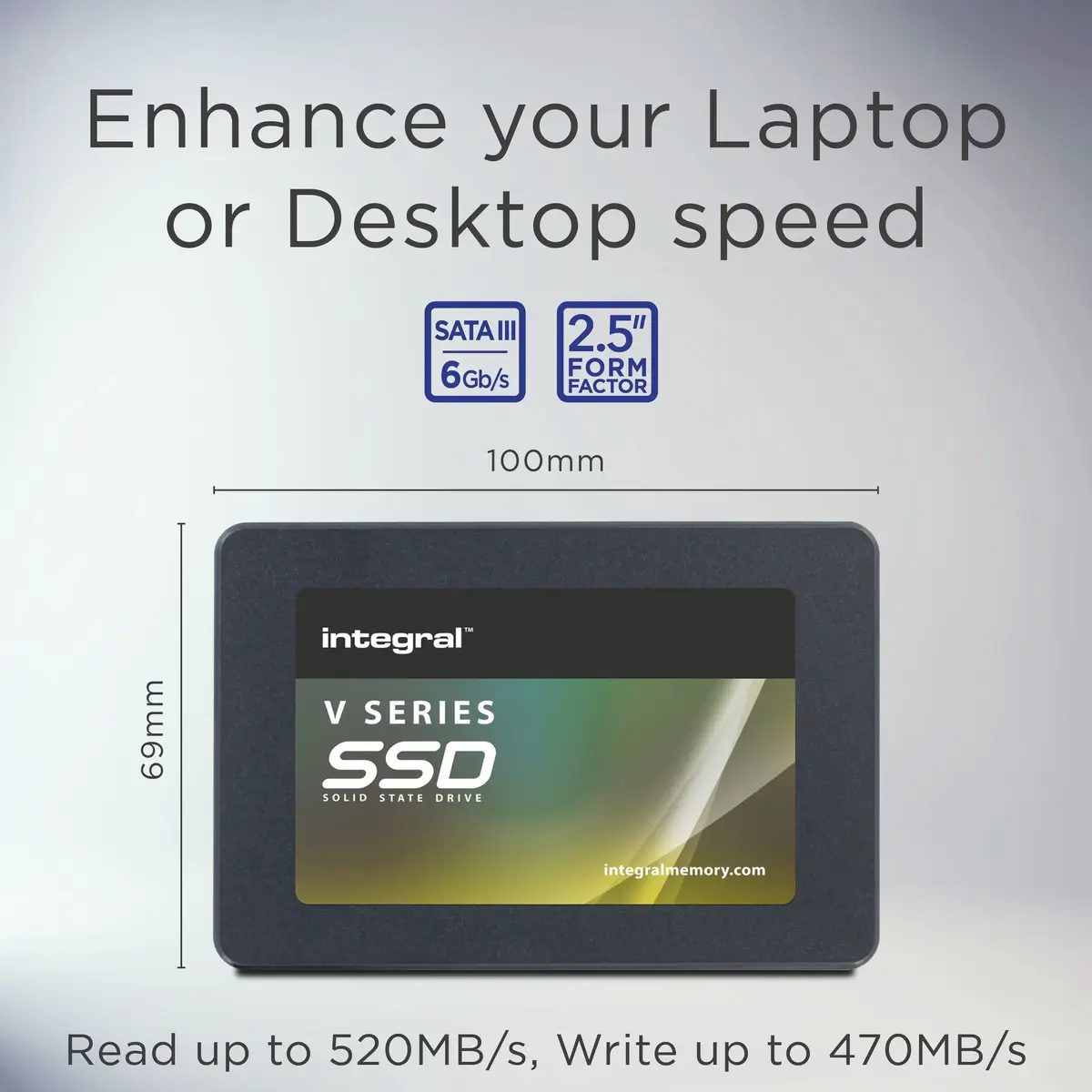 INTEGRAL 960 ГБ 2.5" SATA III SSD V Series 2 Photo 3