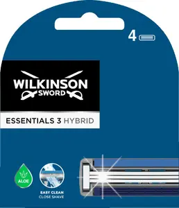 Картриджи для бритвы No name WILKINSON Essentials 3 Hybrid — упаковка 4 шт.