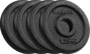 Набор дисков Rebel Active чугунные классические 4×1,25 кг, отверстие 31 мм