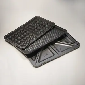 3-in-1 Sandwich, Waffle and Grill Maker Tiross TS-9655 — 900W, interchangeable plates