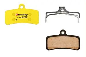 Тормозная колодка для велосипеда SwissStop Disc 27 RS — одиночная жёлтая колодка для дисковых тормозов