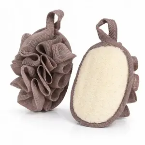 Bath sponge eCarla ECARLA_Dwustronna for wet body washing, dual-sided texture