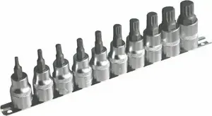 Socket Bit Set 1/2" XZN 10-piece — Asta (MPN 954010-1)