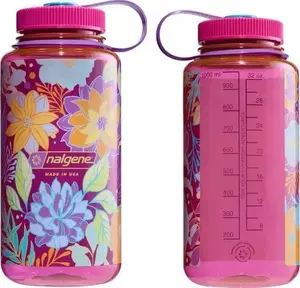 Спортивная бутылка nalgene с широким горлом 1 л Florals – многоразовая питьевая бутылка