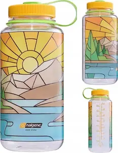 Plaša mutīte pudele Nalgene 1 l River – nalgene, modelis 682023-0213, tilpums 1 l, plaša atvere