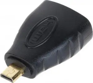 Micro HDMI uz HDMI adapteris, melns