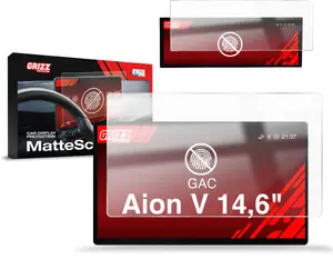 Screen protector GrizzGlass for GAC Aion V 14.6" CarDisplay (2024–2026) — matte, 2-in-1