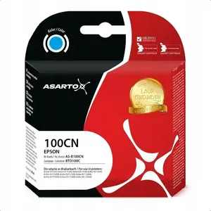 Картридж Asarto для Brother 100CN AS-B100CN 48 мл голубой (cyan)