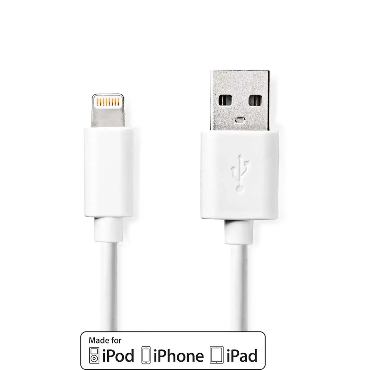 Lightning to USB A cable Nedis CCGL39300WT30 Photo 3