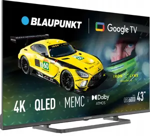 Blaupunkt Smart TV Google TV Q-LED 43" UHD 43QBG6000S — 43-inch black