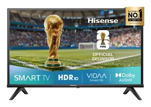 TV Hisense 40A4Q 40" (101.6 cm) Full HD DLED Smart TV VIDAA, 1920×1080, 200 cd/m², Wi‑Fi, DVB‑T2/C/S2, Black