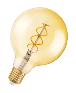 LED spuldze Osram Vintage 1906, E27, 5 W (250 lm), 2000 K siltā balta