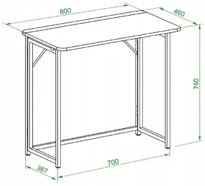 Galds TECHLY saliekams pie sienas datorgaldiņš 80×46 cm balts