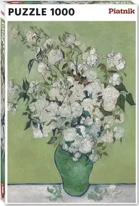 PUZZLE TEKA Puzzle 1000 – Van Gogs «Vāze ar rozēm» (1000 gab., PIATNIK)