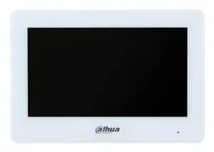 Video interkomu monitors DAHUA VTH5123H-W-S2, 17.8 cm (7") TFT, 1024×600, Wi‑Fi, MicroSD 64 GB, balts