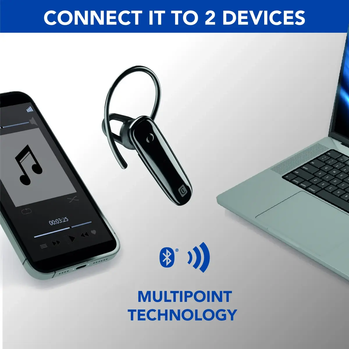 Cellularline SCORE Ergonomic mono Bluetooth austiņas Photo 3