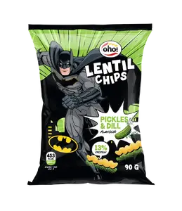 OHO snack chips with cucumber and dill flavor BATMAN 90 g