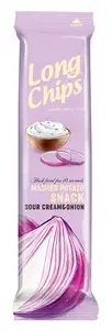 Snack chips Long Chips — potato crisps with sour cream & onion, 75 g