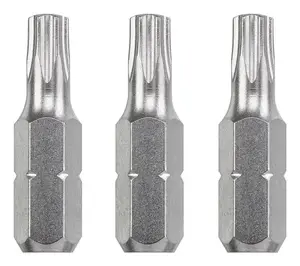 Набор бит KWB 121610 — 3 шт., наконечники Tamper Torx, сталь, длина 25 мм, хвостовик 1/4"