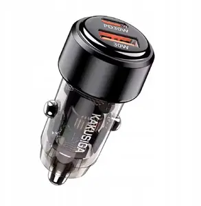 Автомобильное зарядное KAKU KSC-1175 двойной порт 60W USB + USB‑C