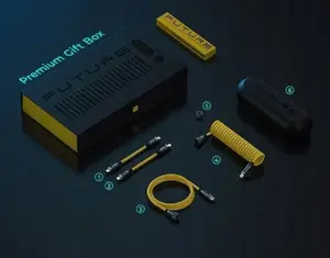 USB-C kabelu komplekts AOHI The Future Creative Power 8-in-1 240W — daudzportu uzlāde un datu pārraide