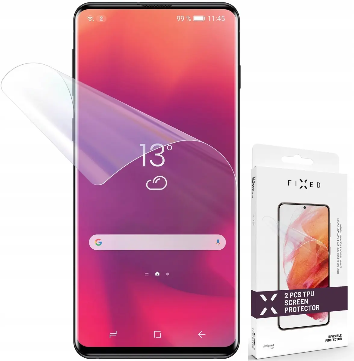Ekrāna plēve FIXED Invisible Protector priekš