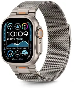 Защитный корпус Tech‑Protect Milano Vanguard для Apple Watch 44/45/46/49 мм (Series 8/9/10/11/SE/Ultra) Титан