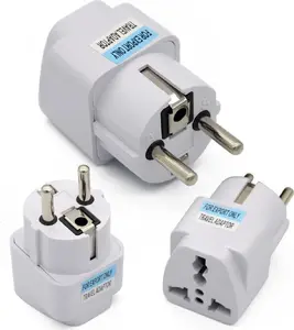SKROSS lādētāja adapters UK/US/AU/CH uz EU 220V — balts, modelis FSNALLTEUWH