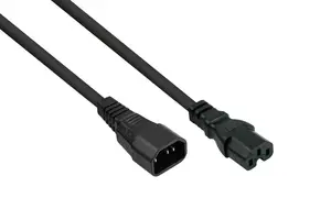 Power cable Kabelmeister SK1450-S020 — 2 m, IEC C14 to IEC C15, H05RN-F3G, 250 V