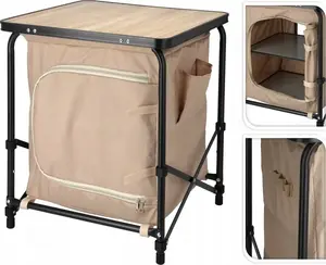Kempinga galds Redcliffs 447567 ar auduma organizatoru