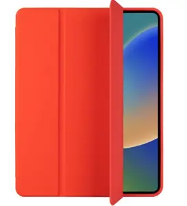 Tablet case FIXED Padcover+ for Apple iPad Pro 11" (2024)/M5 (2025) with stand and Pencil holder, red