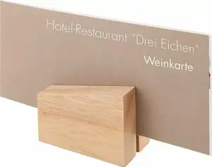 Table Card Holder Tomgast model PL60TF-023, wooden, 8.5×6.5×5 cm, set of 2