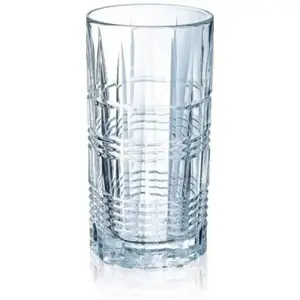 Highball Glass 30 ml Arcoroc Brixton — Glass, Geometric Relief, Heavy Base